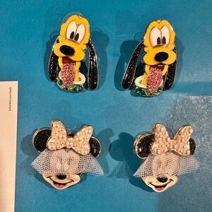 Disney x BaubleBar Earring Bundle – Pluto & Minnie Pearl Veil EUC
